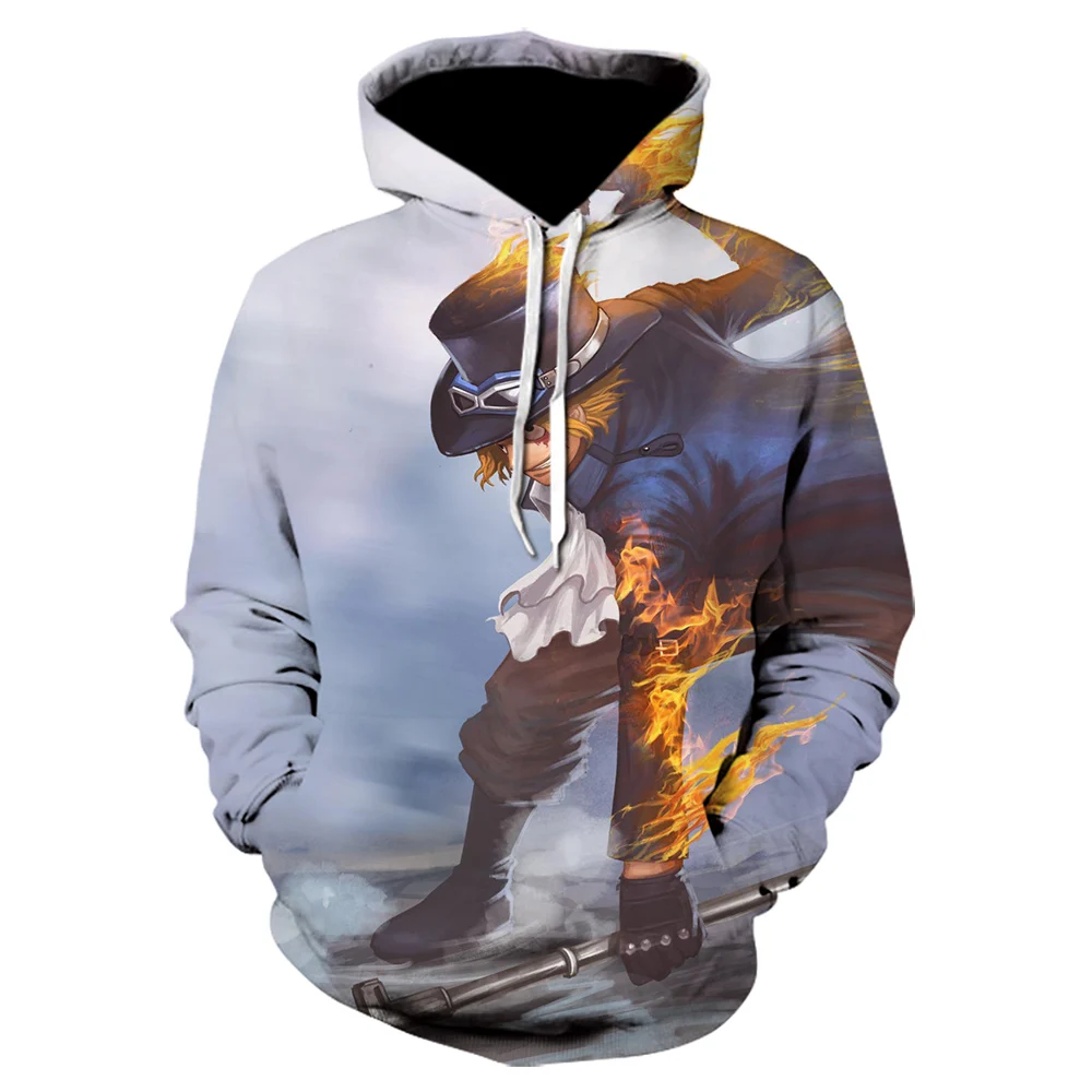 

New 3d Luffy Men's Sweatshirt Fun Pullover Small Size Hoodie Boys and Girls Hoodie