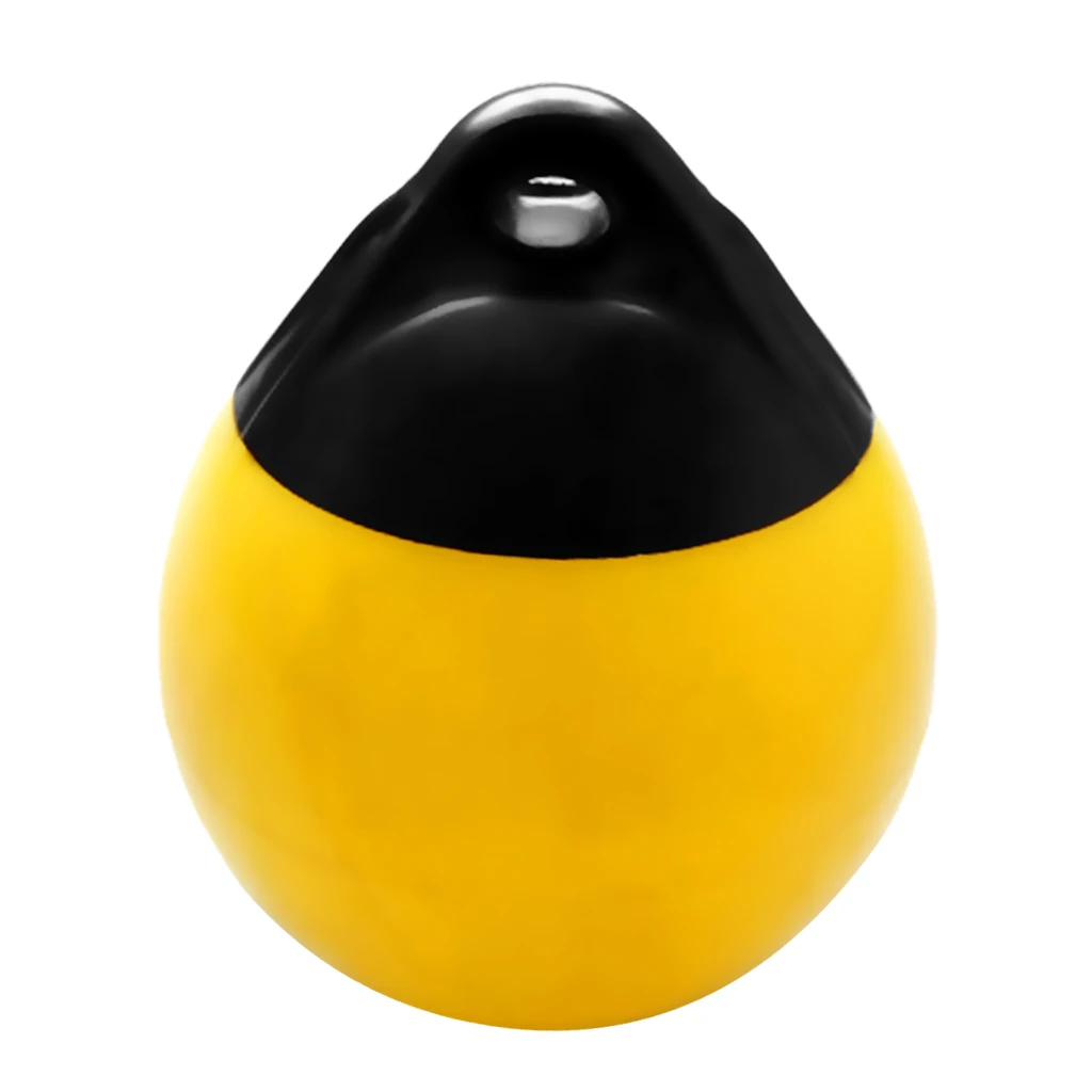 Морская Лодка Премиум ПВХ бампер щиток для причала защита крыло для надувной лодки яхты катер 25x30 cm - Цвет: Black Yellow