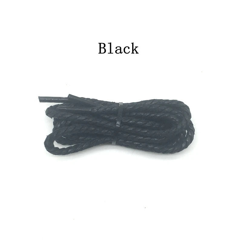 1 Paar runde Schnürsenkel Leder gewachste Schnürsenkel Outdoor Freizeit stiefel Schnürsenkel Erwachsene Unisex Schnürsenkel 60/90/120/150cm – Detail 11