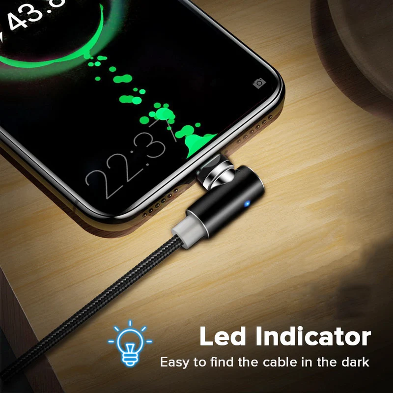 Магнитный кабель Type C Micro USB для iPhone быстрой зарядки провод магнитное зарядное