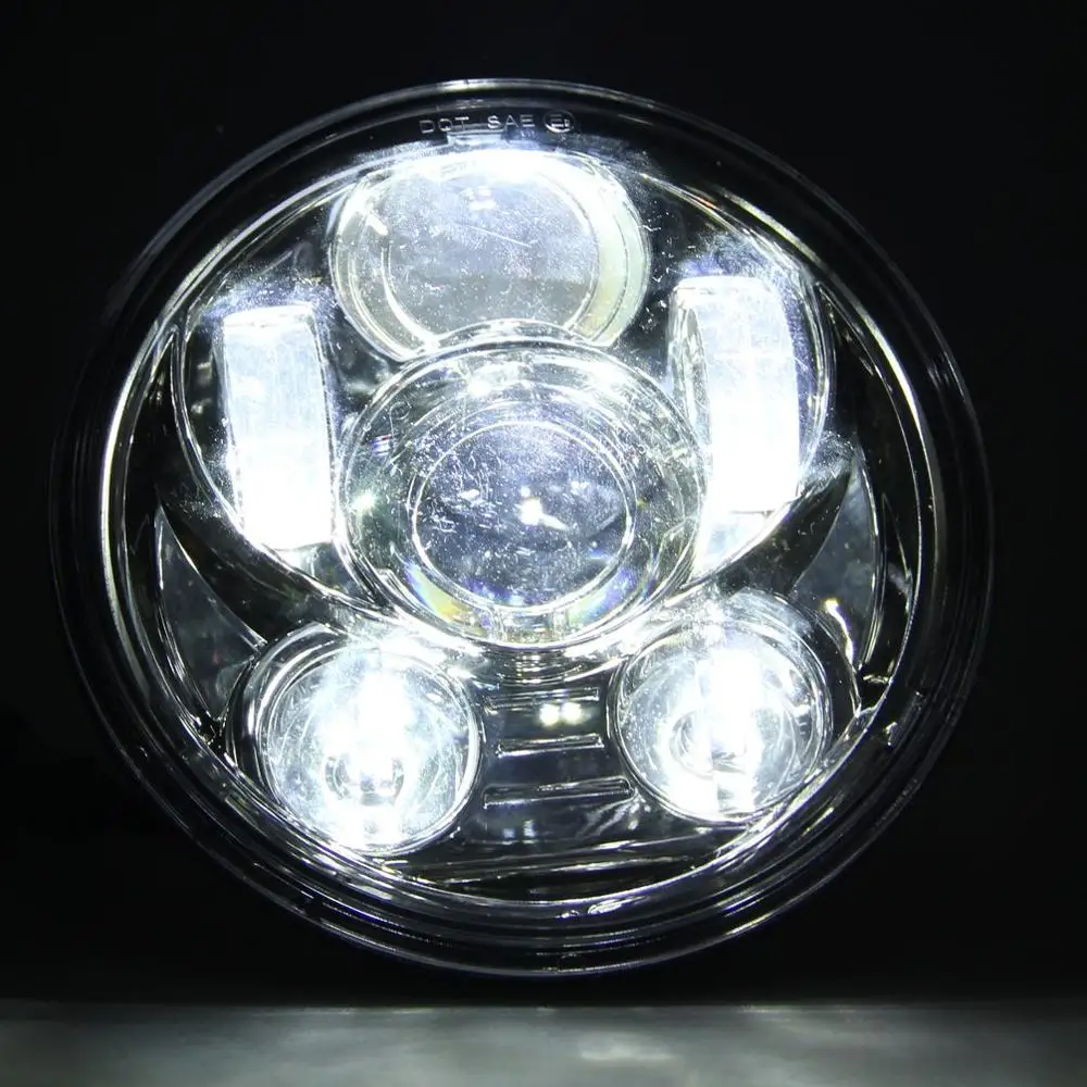 5 3/" moto rcycle светодиодные фары h4 дальнего и ближнего света 5,75" дюймов faro светодиодные мото фары объектив проектора для Davison