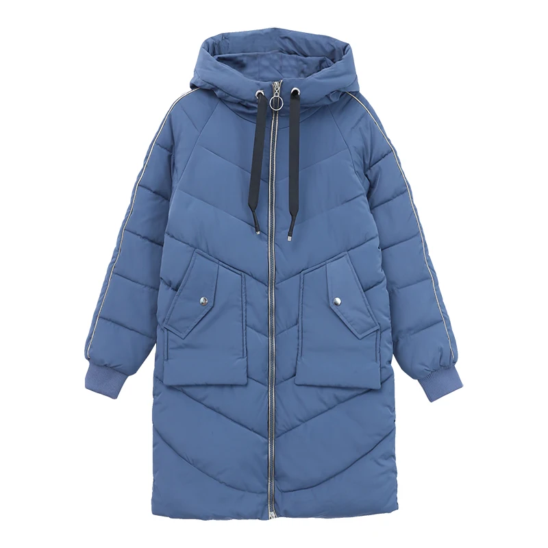 High Quality Winter Jacket Women Parker Thick Down Cotton Jacket Large Size Mid-Long Hooded Outerwear Women Warm Winter Coat