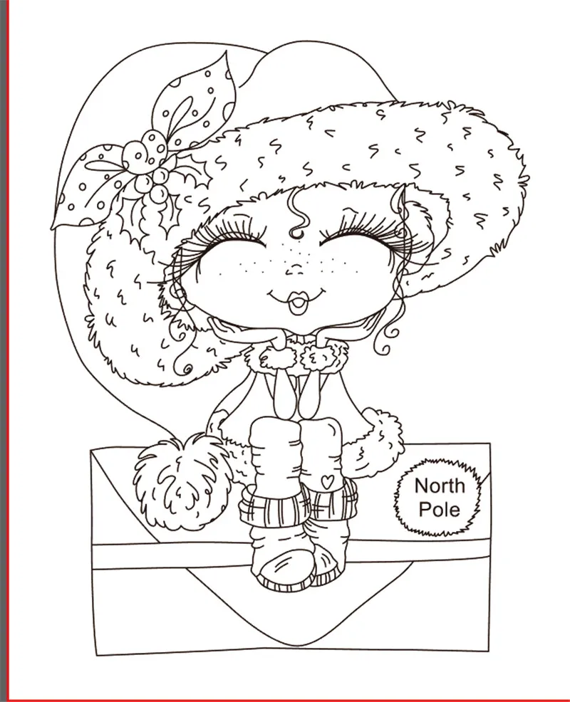 

10x8 girl Transparent Clear Stamps Silicone Seals for DIY scrapbooking photo album Card Making