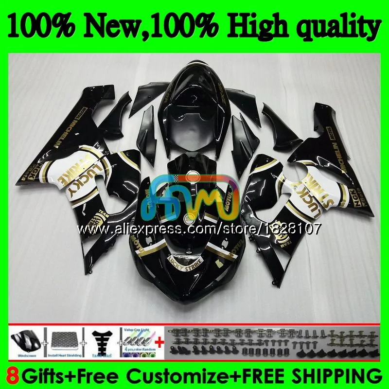 Тюнинг-пакет для KAWASAKI ZX 6R 600CC 6 R ZX636 ZX-636 600 CC ZX-6R 11BS. 18 ZX600 ZX 636 ZX6R 05 06 2005 2006 Лаки Страйк обтекатели - Цвет: No. 1