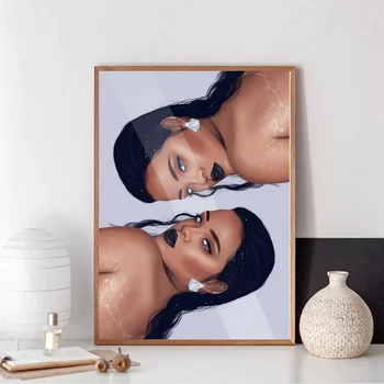 

Rihanna hot pop Music star Minimalist cartoon style Canvas poster No Frame