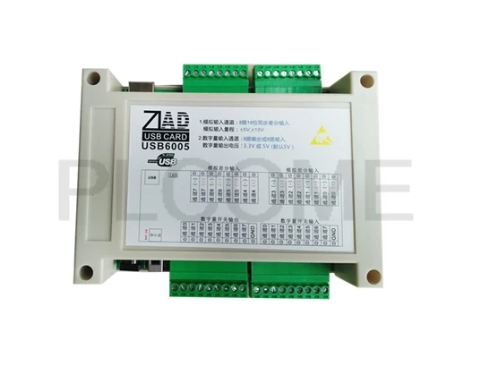USB синхронный DAQ модуль сбора данных аналоговый 8AD 16 бит 100 кбит/с цифровой 8DI 8DO