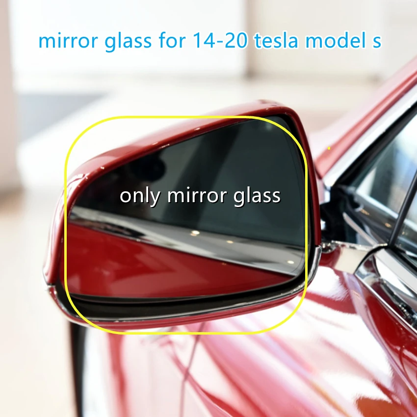 

Original 1668-2000 Car Driver&Passenger Side Rear View Mirror Lens Glass 16682000 For 2014-2020 Tesla Model S Auto Accessories