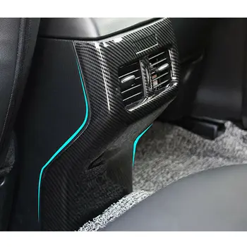 

1Pcs High Quality ABS Carbon Fiber Rear Armrest Box Air Vent Outlet Trim Covers For Honda Accord 2018-2020