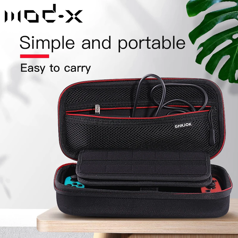 

MOD-X Portable Storage Nintendo Switch Bag Shockproof Waterproof Hard Shell NS Protective Bag Factory Direct Sale High Quality
