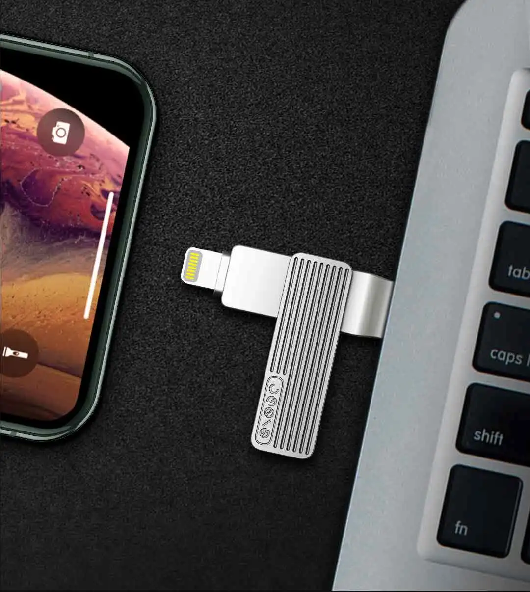 Xiaomi USB 3,1 U накопитель OTG металлический флеш-накопитель с разъемом MFi Lightning/type-C для iPhone 11 Pro/11/XS/X/8/7