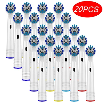 

20pcs Replacement Toothbrush Heads for Oral B Floss Cleaning Toothbrush Heads Braun Electric Toothbrush Heads for OralB