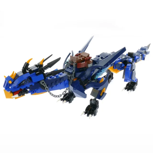511 шт 70652 Stormbringer Lightning синий дракон набор мини фигурки строительные блоки игрушки