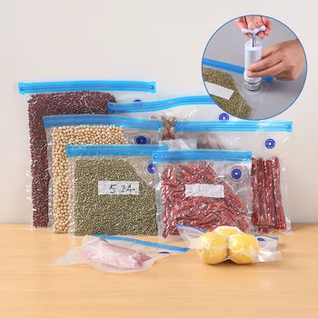 

vacuum compression bag food fresh storage bag manual air suction sealed vacuum bag dry fruit snack refrigerator fresh storage