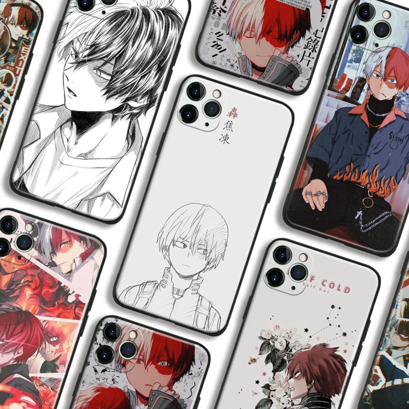 Shoto Todoroki Outline Bnha Anime For Iphone Se 6 6s 7 8 Plus X Xr Xs 11 12 13 Mini Pro Max Soft Silicone Phone Case Cover Shell Phone Case Covers Aliexpress