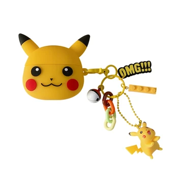 

Japan Anime 3D cartoon keychain Silicone Earphone Case For Airpods Pro Wireless Bluetooth Headphone Headset Cover Charging Box