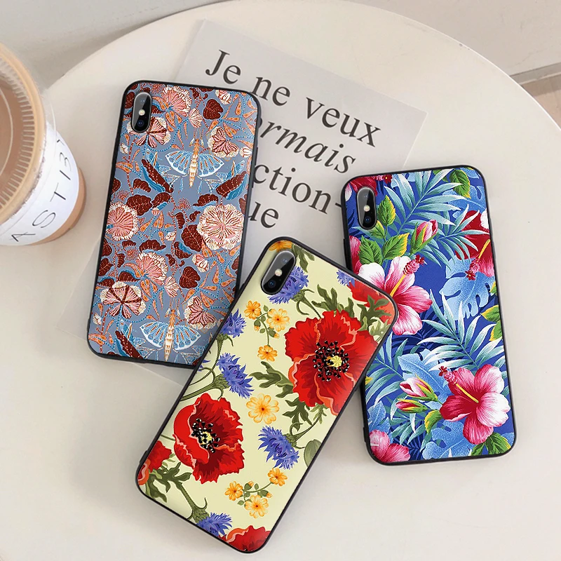 Силиконовый чехол с цветочным рисунком для Xiaomi redmi S2 note 8t 8A 7A 6A funda телефона s Xiomi K20