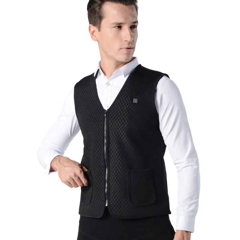 Chaleco el�ctrico calentador para hombre, mujer, chaleco t�rmico, ropa de abrigo, chaleco exterior con calefacci�n Usb, chaqueta