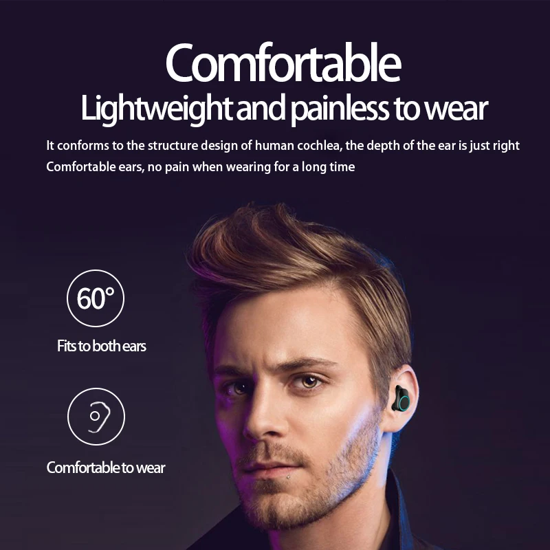 X16 новейшие беспроводные Bluetooth наушники с микрофоном светодиодный дисплей 9D HIFI