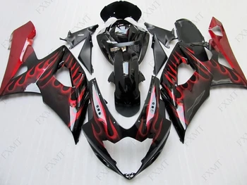 

GSX R 1000 06 Fairings for Suzuki GSXR1000 06 Fairings GSX-R1000 2005 - 2006 K5 Fairings Black Red Frame