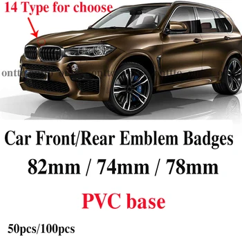 

Auto Front Bonnet Logo Boot Trunk Badge 82mm 74mm 78mm Car emblem Caps With epoxy label Covers for E60 E90 F10 F30 F15 E91 E92