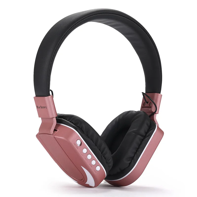 Модные Беспроводной Bluetooth гарнитура светодиод мигает гарнитура с освещением повязка сабвуфер TF FM высокое качество
