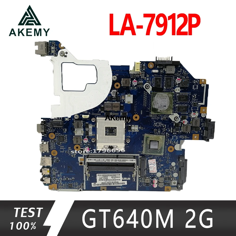 Для acer aspire V3-571 V3-571G E1-571G Материнская плата ноутбука HM77 DDR3 NBRZP11001 Q5WVH LA-7912P GT640M 2 Гб