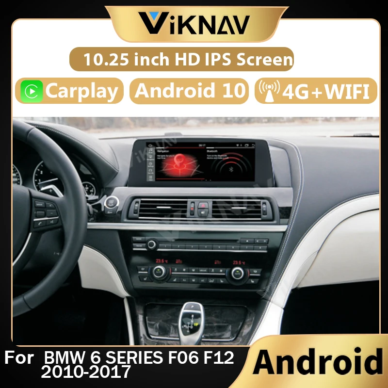 

Android car radio DVD multimedia player for BMW 6 Series F06 F12 2010-2017 car stereo recorder touch screen GPS navigation