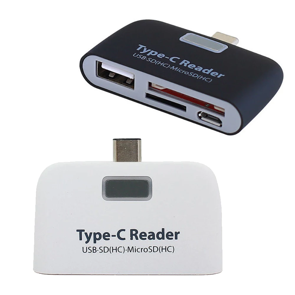 Удобный мини 3 в 1 USB 3,1 type C USB-C TF SD OTG кардридер для Macbook Phone Tablet считыватели карт памяти адаптер