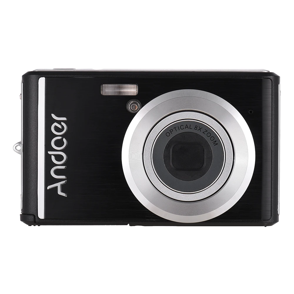Andoer 20MP 1080P Цифровая видеокамера ЖК-экран с 2 перезаряжаемыми батареями 8X оптический зум анти-встряхивание камеры