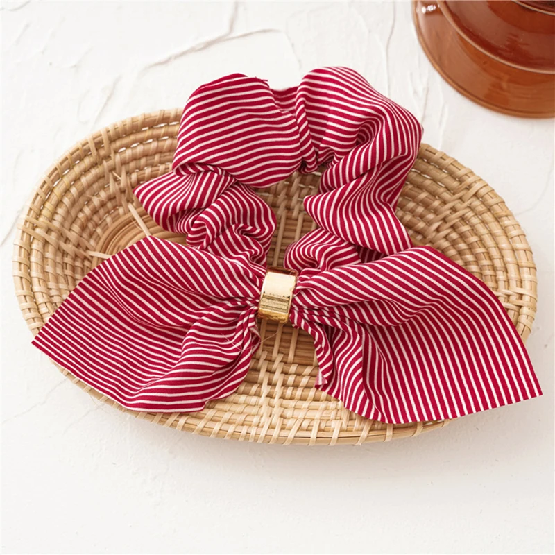 Fashion Scrunchier for Woman Elastic Hairband Knot Scrunchy Girls Hair Accessories Christmas Headbans Pleated Headband Scrunchie flapper headband