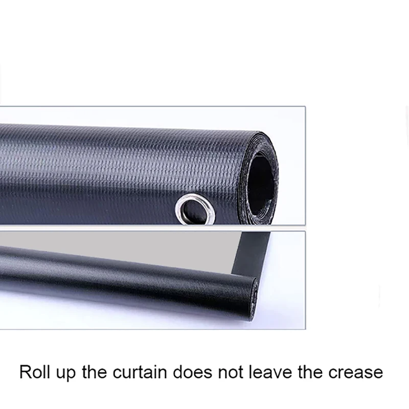 Thinyou Matte Gray Fabric Fiber Glass 150 inch 4:3 Projector Screen Wall Mounted for Office Home Theater Outdoor Movie Cinema