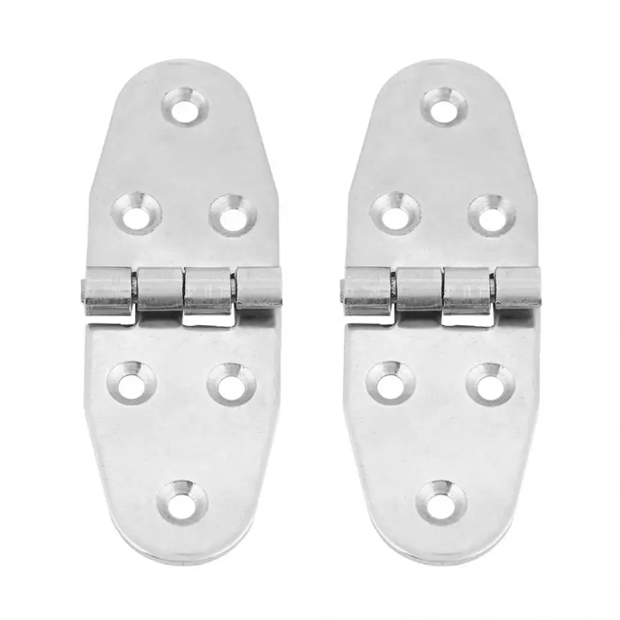 

2pcs Stainless Steel Butt Hinge Door Round Edge Flip Tray Hinge 12*4cm furniture hinge