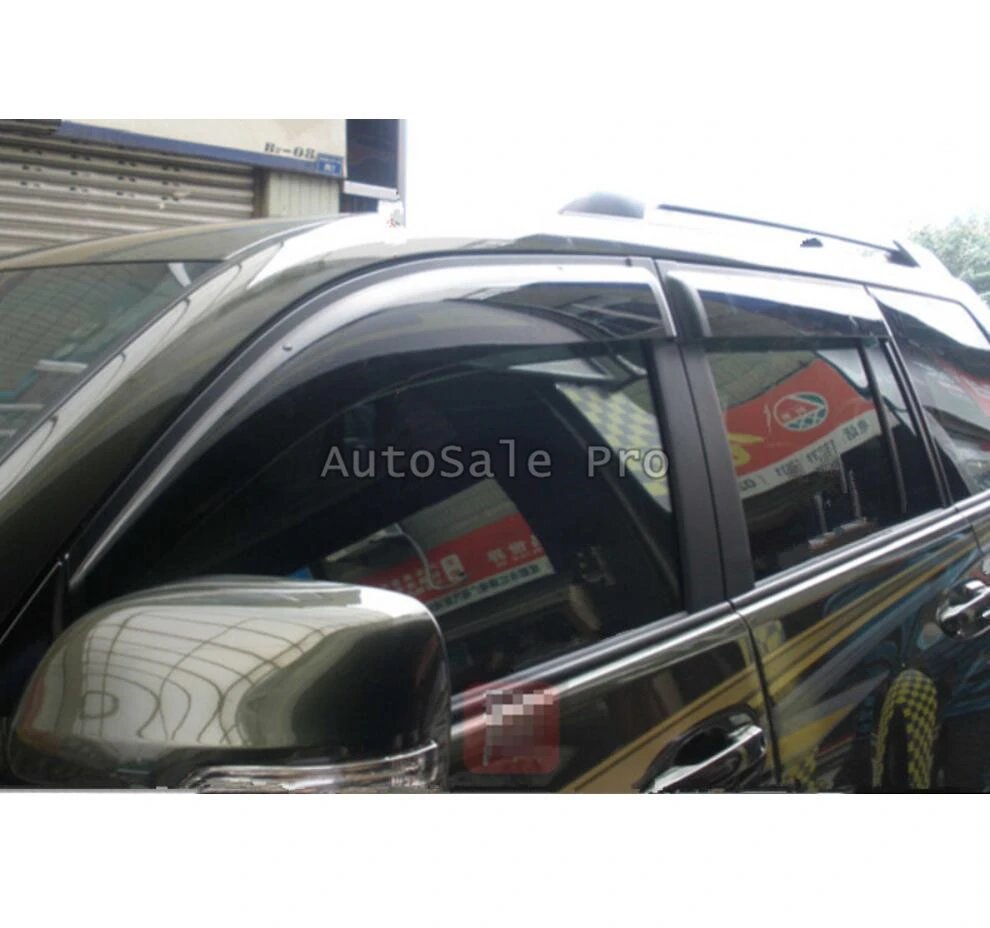 

Подходит для Toyota Prado FJ150 2014 2015 2016 2017 2018 внешний Пластиковый оконный козырек вентиляционные шторы защита от дождя 4 шт. автомобильные аксессуары