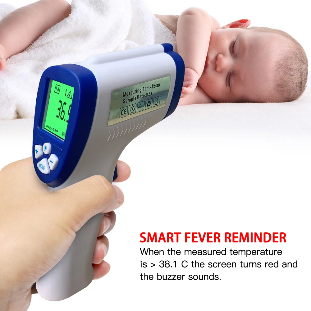 

Non-contact Body Thermometer Forehead Digital Infrared Thermometer Portable Non-contact Termometro Adult Temperature HAVE STOCK
