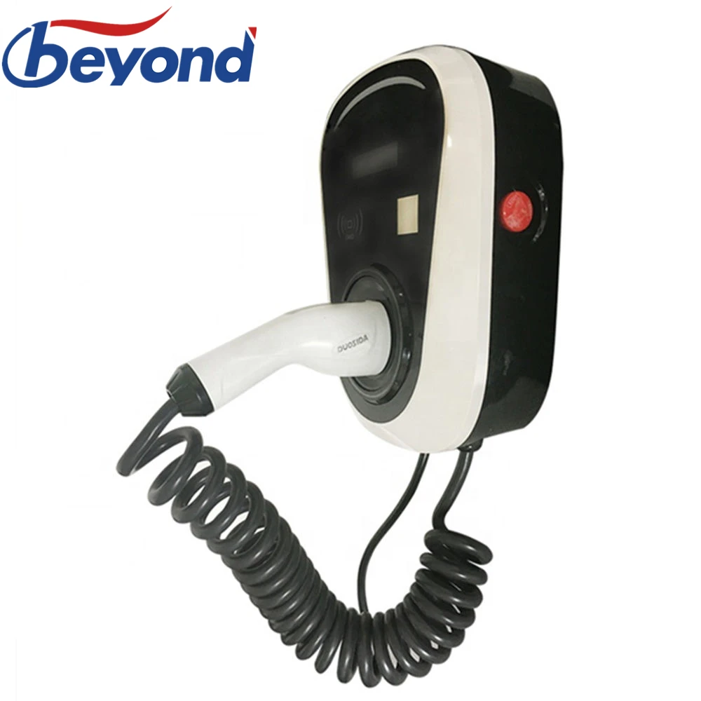 SAE J1772 Plug Smart Home EV Charging Station 32Amp 7.2KW 220V Electric Vehicle Charger Point Type 1 Type 2 EVSE Wallbox SAE J1772 Plug Smart Home EV Charging Station 32Amp 7.2KW 220V Electric Vehicle Charger Point Type 1 Type 2 EVSE Wallbox