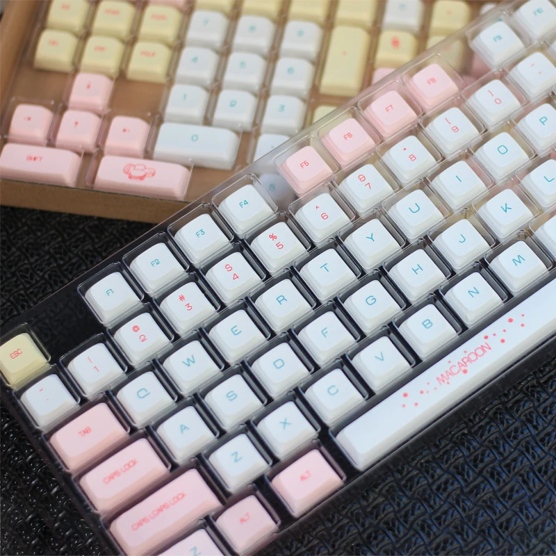 

Механическая клавиатура Macaroon PBT с двойной сублимацией для переключателя MX GH60 GK61 87 104 108