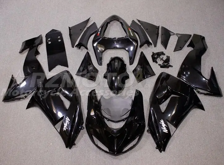 4Gifts New ABS Whole Fairings Kit Fit for kawasaki Ninja ZX10R 2006 2007 06 07 10R ZX-10R Bodywork set black | Автомобили и
