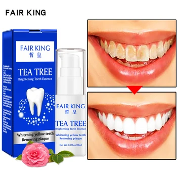 

Tea Tree Teeth Whitening Essence Powder Oral Hygiene Cleaning Serum Removes Plaque Stains Tooth Bleaching Dental Toothpaste