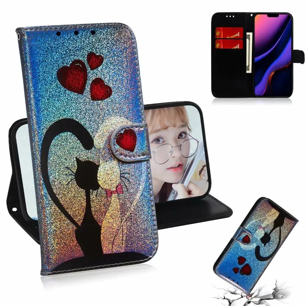 50 шт./лот, кожаный чехол с рисунком льва, лисы, кошки, панды, Тигра для samsung galaxy A10S/A30S/A50S/M30S/NOTE 9/S9 PLUS/S9