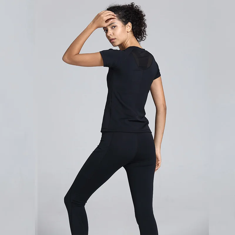 

Simple Fashion Fitness Two Yoga Clothes Women's Two-Piece Set Running Slimming Breathable Quick Drying Clothes Sports Clothing W