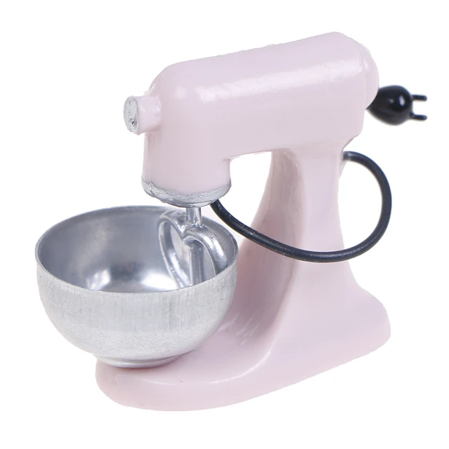 Mini Simulation Multifunctional Stand Mixer 1/6 scale Model Miniature  Dollhouse Cooking Utensils Kitchen Accessories Toy