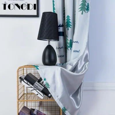 Светонепроницаемые шторы TONGDI с принтом рождественские украшения для дома