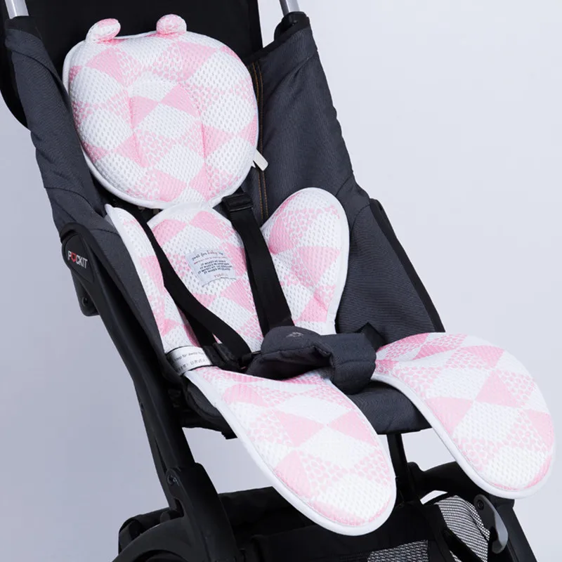 

Baby Stroller Seat Cushion Double-layer Summer Breathable Car Seat Liner Mat Pram Buggy Baby Trolley Accessories Dinner Chair