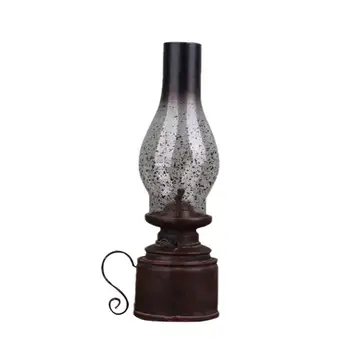 

1PC Nostalgic Durable Resin Practical Retro Candle Holder Kerosene Lamp Candlestick for Home Lighting Decoration