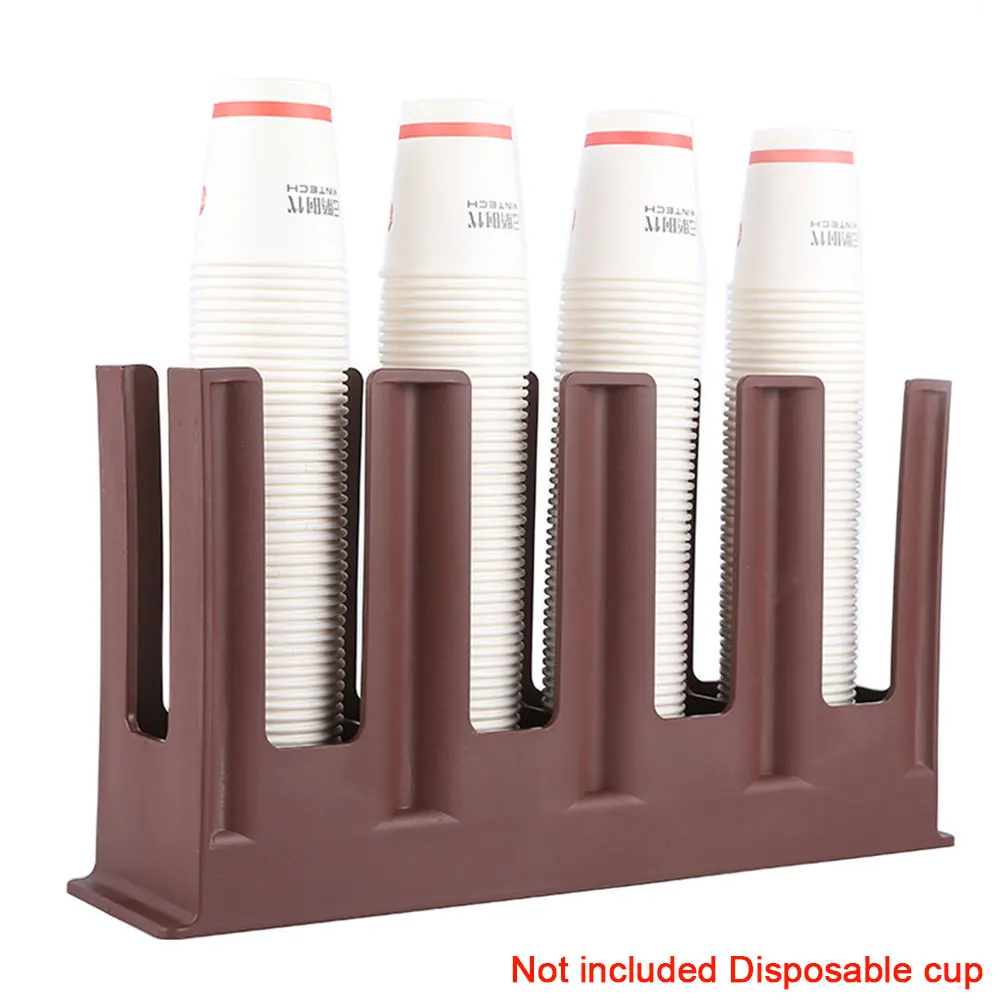 Bar Shelves Paper Cup Organizer Dispenser Storage Rack Kitchen Free Stand Holder Coffee Shops Home Office Durable Practical | Дом и сад