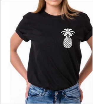 

Pineapple Print T Shirt Women Short Sleeve O Neck Loose Tshirt 2020 Summer Women Tee Shirt Tops Camisetas Mujer