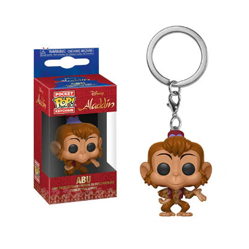FUNKO POP Aladdin тема Cute Genie Abu Сумка-брелок виниловые фигурки коллекционные игрушки для детей Рождественский подарок - Цвет: Abu