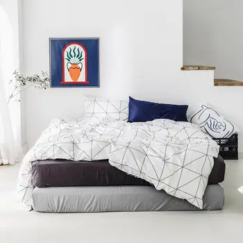 

Comforter Bedding Sets Soft Breathable Cotton Printing Green Black Leaf Bedding Set Pillowcase Duvet Cover Kids