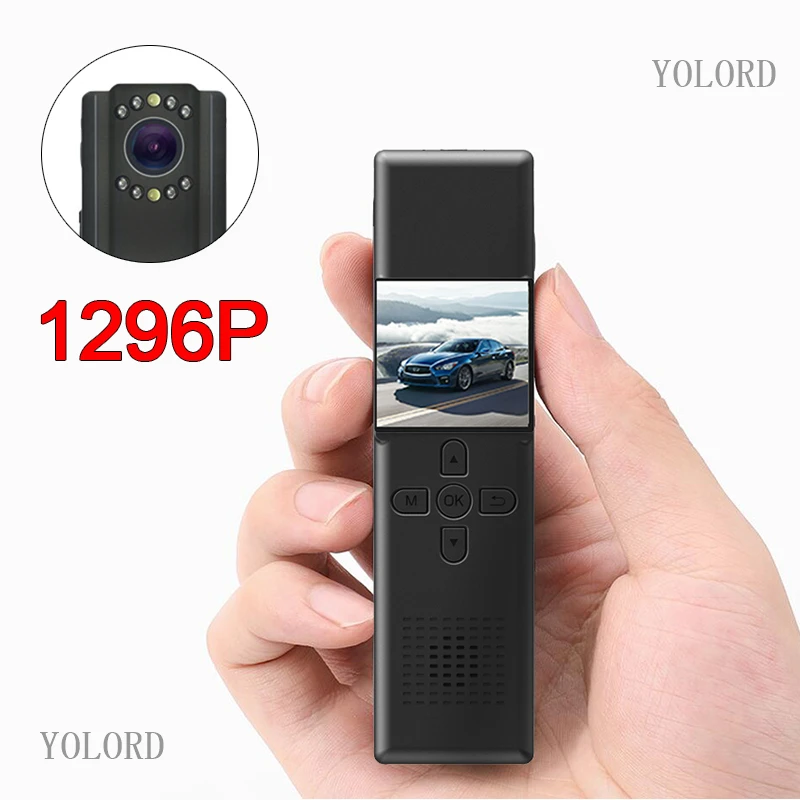 Full HD 1296P 2000 мА/ч беспроводная Wi Fi камера для тела полицейская ИК Ночное Видение