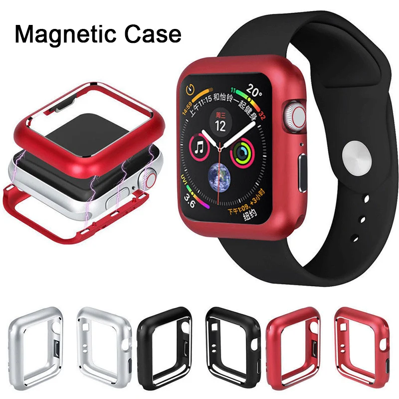 

Screen Protective Case for Apple Watch 4 3 band iwatch band 42mm 44mm 38mm 40mm Shatter-Resistant Shell Frame Protector Cover 44